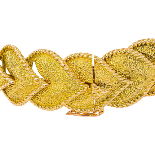 Bracelet en or jaune et or rose 58 Facettes 5901112CN