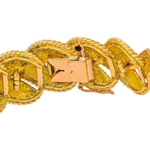 Bracelet en or jaune et or rose 58 Facettes 5901112CN