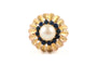 Bague 56 Bague années 50 en or jaune, perle et saphirs 58 Facettes 23900