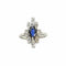 Bague 58 Bague marquise en or blanc 18 carats saphir et diamants 58 Facettes BVP-BAG-0001
