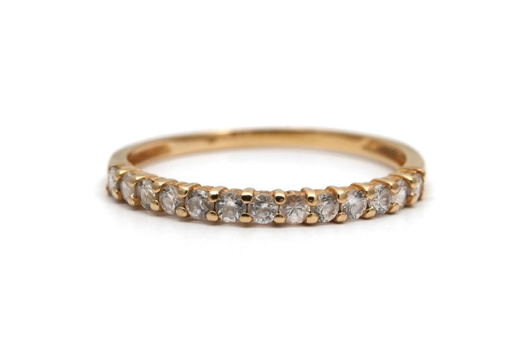 Bague 54 Bague contemporaine en or jaune 18 carats et diamants 58 Facettes B912