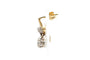 Boucles d'oreilles Boucles d'oreilles Art déco en or jaune, argent et diamants 58 Facettes 23940