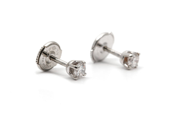 Boucles d'oreilles Boucles d'oreilles contemporaines en or 18 carats et diamants 58 Facettes 24011