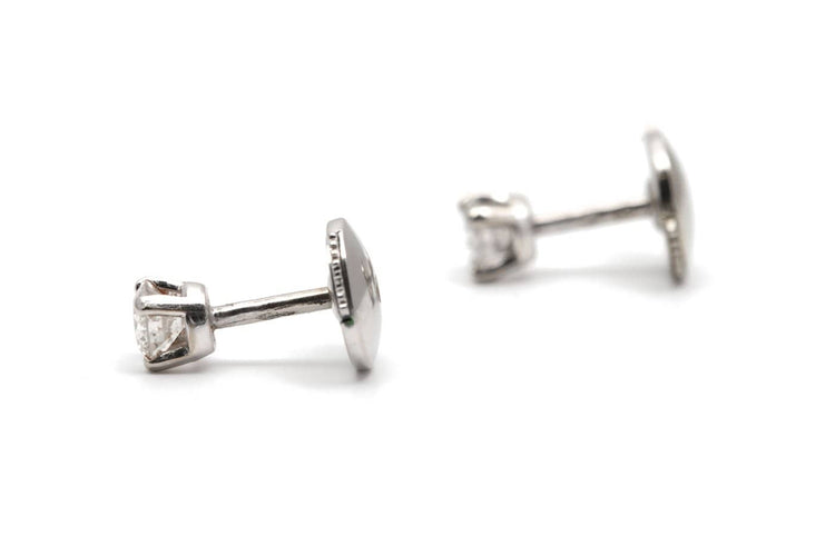 Boucles d'oreilles Boucles d'oreilles contemporaines en or 18 carats et diamants 58 Facettes 24011