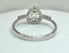 57 Bague en or blanc 18K avec tourmaline Paraiba et diamants 58 Facettes ANELLO 002
