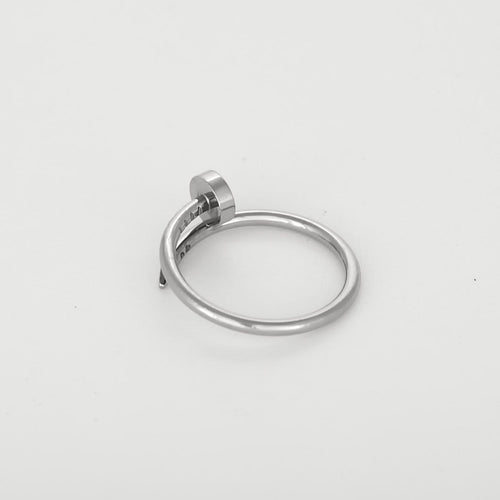 Bague 55 Cartier Juste un Clou - Bague petit modèle en or blanc 58 Facettes 58FC65-2