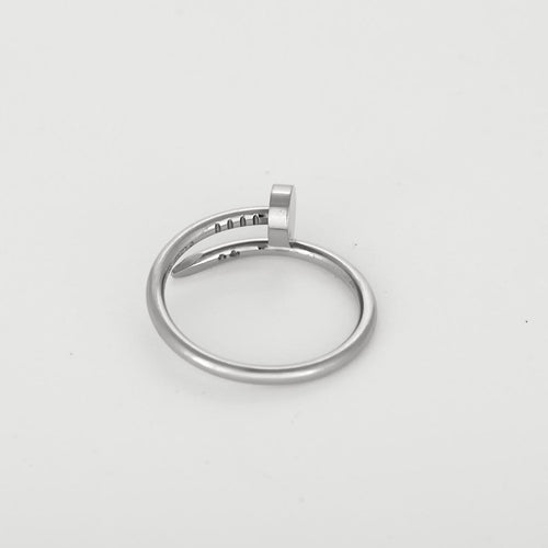 Bague 55 Cartier Juste un Clou - Bague petit modèle en or blanc 58 Facettes 58FC65-2