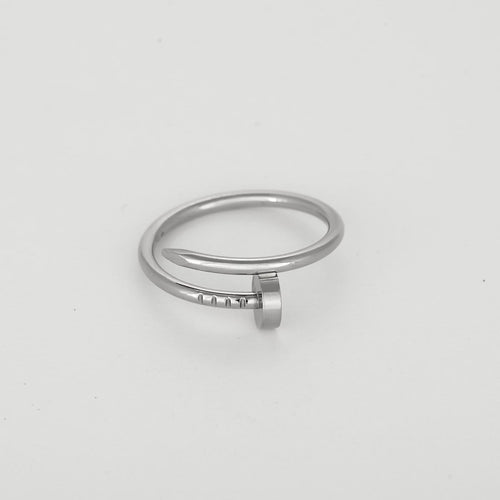 Bague 55 Cartier Juste un Clou - Bague petit modèle en or blanc 58 Facettes 58FC65-2