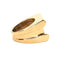 Bague 55 Bague tank sertie de diamants en or jaune 18 carats et platine 58 Facettes BVP-BAG-0014