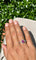Bague 52 Bague en or blanc avec rubis birman et diamants 58 Facettes ANELLO RUBY BURMA