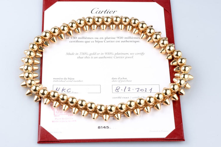 Collier Cartier Clash de Cartier - Collier Flexible XL en or rose 18 carats 58 Facettes CLCLASHAN-107