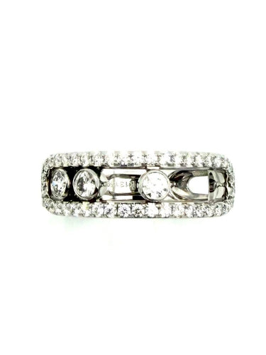 Bague 52 Messika Move Classique Pavée GM - Bague en or blanc et diamants 58 Facettes MESSIKA BG