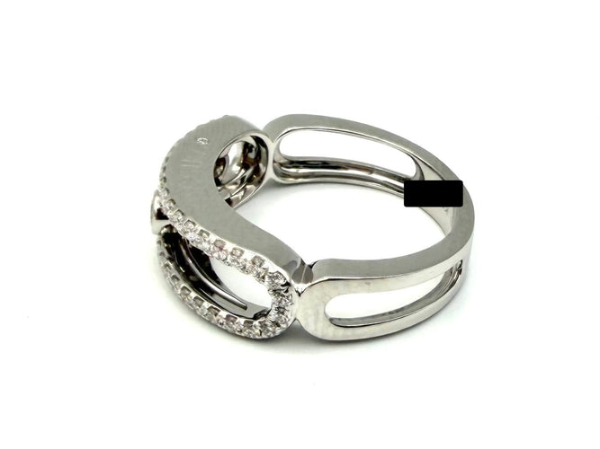 Bague 52 Messika Move Classique Pavée GM - Bague en or blanc et diamants 58 Facettes MESSIKA BG