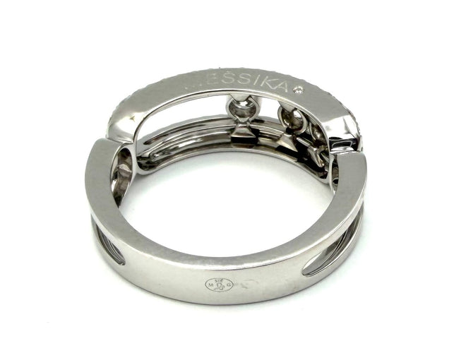 Bague 52 Messika Move Classique Pavée GM - Bague en or blanc et diamants 58 Facettes MESSIKA BG