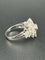 Bague 55 La Regina - Bague en or blanc 18k et 21 diamants naturels 58 Facettes ANELLO FLOWER DIAMOND