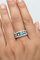 55 Bague en or blanc 18k avec tourmaline Paraíba et diamants 58 Facettes ANELLO ROUND PARAIBA