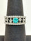 55 Bague en or blanc 18k avec tourmaline Paraíba et diamants 58 Facettes ANELLO ROUND PARAIBA