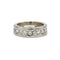 52 Demi-alliance - Bague en or blanc et diamants 58 Facettes 260222R