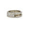 52 Demi-alliance - Bague en or blanc et diamants 58 Facettes 260222R