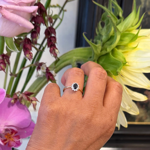 Bague 56 Bague en or jaune 14 carats, saphir et diamants 58 Facettes 5A032781BD1F45DBB40955B0641B21FC