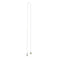 Collier cravate en or blanc avec perle et diamants 58 Facettes 40232