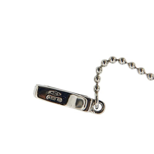 Collier cravate en or blanc avec perle et diamants 58 Facettes 40232