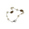 Bracelet en or blanc avec perles et quartz fumé 58 Facettes 40231