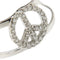 53 Bague symbole paix en or blanc et diamants 58 Facettes 40919