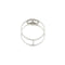 53 Bague symbole paix en or blanc et diamants 58 Facettes 40919