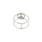 53 Bague symbole paix en or blanc et diamants 58 Facettes 40919