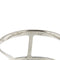 53 Bague symbole paix en or blanc et diamants 58 Facettes 40919