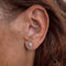 Boucles d'oreilles puces en or blanc et diamants 0,46 ct 58 Facettes 122