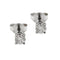 Boucles d'oreilles puces en or blanc et diamants 0,46 ct 58 Facettes 122