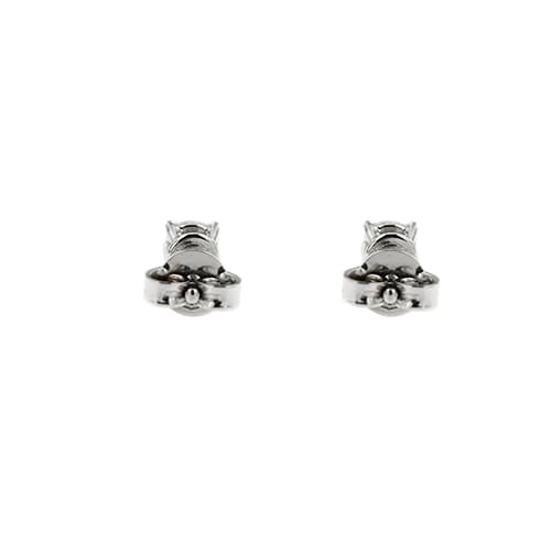 Boucles d'oreilles puces en or blanc et diamants 0,46 ct 58 Facettes 122