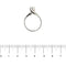 54 Bague solitaire contrariée Valentino en or blanc et diamant 0,24 ct 58 Facettes 40325