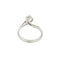 54 Bague solitaire contrariée Valentino en or blanc et diamant 0,24 ct 58 Facettes 40325