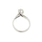 54 Bague solitaire contrariée Valentino en or blanc et diamant 0,24 ct 58 Facettes 40325