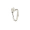 54 Bague solitaire contrariée Valentino en or blanc et diamant 0,24 ct 58 Facettes 40325