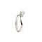 54 Bague solitaire contrariée Valentino en or blanc et diamant 0,24 ct 58 Facettes 40325