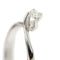 54 Bague solitaire contrariée Valentino en or blanc et diamant 0,24 ct 58 Facettes 40325