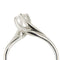 54 Bague solitaire contrariée Valentino en or blanc et diamant 0,24 ct 58 Facettes 40325