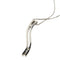 Collier avec pendentif onde en or blanc et diamants 58 Facettes 40233