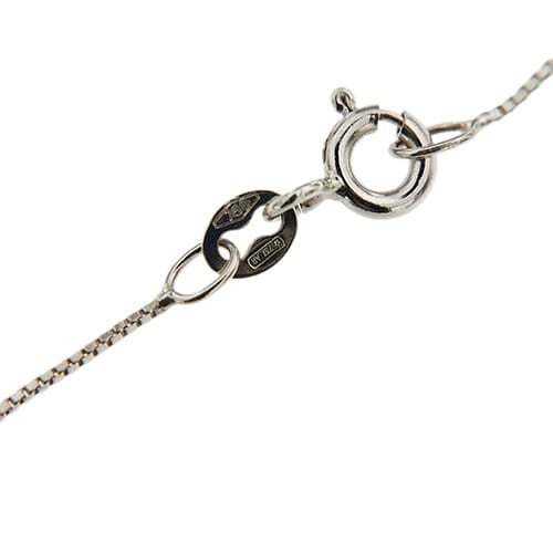 Collier avec pendentif onde en or blanc et diamants 58 Facettes 40233