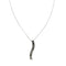 Collier avec pendentif onde en or blanc et diamants 58 Facettes 40233