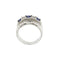 54 Bague bandeau en or blanc, saphirs et diamants 58 Facettes 28841