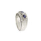 54 Bague bandeau en or blanc, saphirs et diamants 58 Facettes 28841