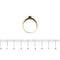 56 Bague bandeau en or jaune 18 ct, saphir et diamants 58 Facettes 14079