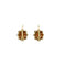 Boucles d'oreilles dormeuses en or jaune et grenats 58 Facettes 40300