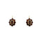 Boucles d'oreilles dormeuses en or jaune et grenats 58 Facettes 40300