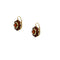 Boucles d'oreilles dormeuses en or jaune et grenats 58 Facettes 40300